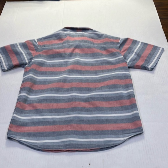 Quiksilver Striped Button Down Boys XL Modern Shirt - Blue and Red - Picture 5 of 5
